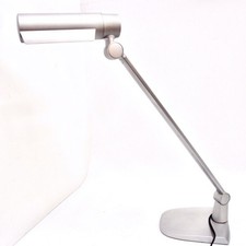 Tischlampe Geissler Leuchten München 72 cm Bürolampe grau Arbeitsleuchte