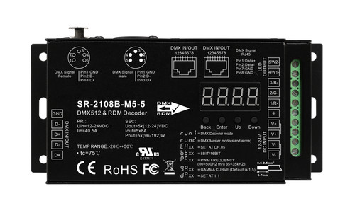 Led rgbcct dmx - rgbcct, 8/16