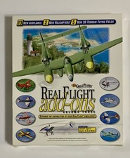 Sealed Real Flight Add-Ons Volume 3 2001 Windows PC Big Box Software Expansion