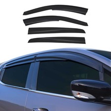 4x Windabweiser Regenabweiser für Opel Astra G 1998-2005 Acryl Dunkel