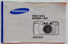 Anleitung Samsung FINO 105XL / MAXIMA 105S - Bedienungsanleitung Kamera