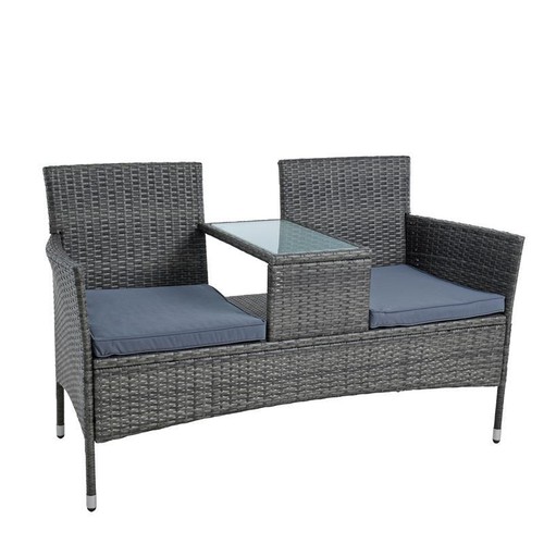 Polyrattan gartenbank bank - gartenbank,