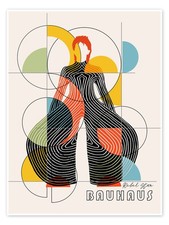 Poster Bauhaus Rebel Star -