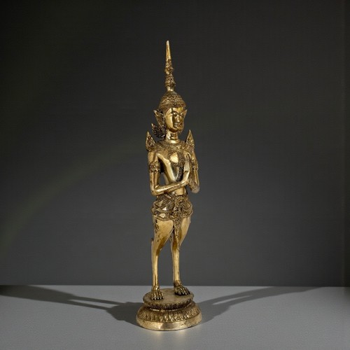 Kinnari figur bronze messing - kinnari,