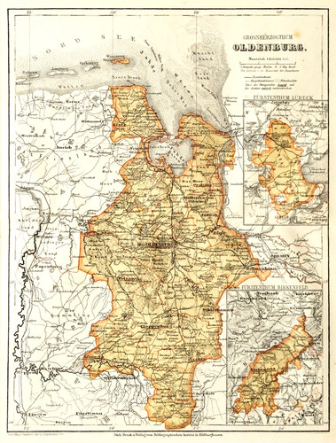 Oldenburg original stahlstich - oldenburg,