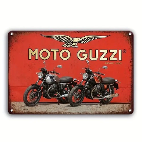 Blechschild moto guzzi - blechschild,