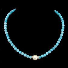 BAILYSBEADS elde Larimar-Kette