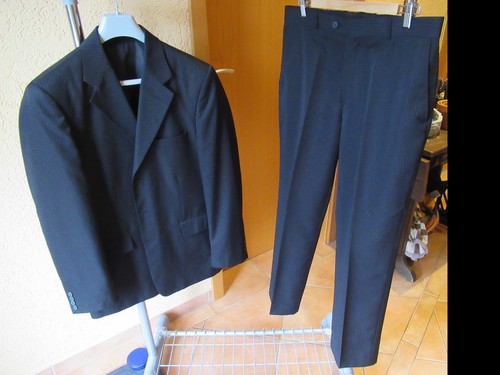 Herrenanzug schwarz mit - schwarz,