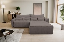 Universell Ecksofa mit Schlaffunktion und Bettkasten Schlafsofa Eckcouch Empoli