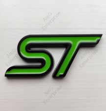 Gloss Green Black ST Badge