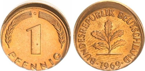 Brd pfennig 1969 g - brd,