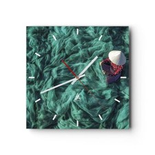 Modern Wanduhr 30x30cm Quadrat