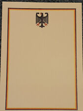 Orden BRD BW Blanko Urkunde Bundeswehr