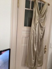Abendkleid Nude Gold Seide Gr. 40 Salon Hamburg