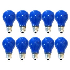 10 x Glühbirnen 40W E27 Blau