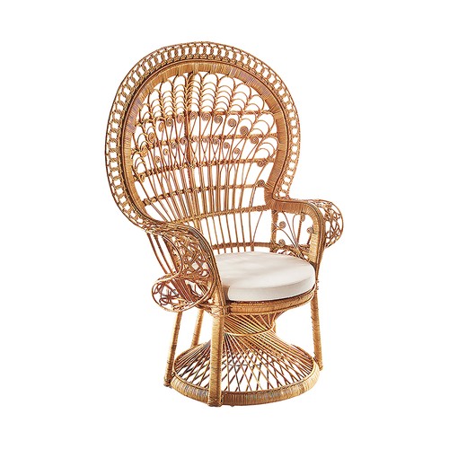 Rattansessel pfauenthron - rattansessel,