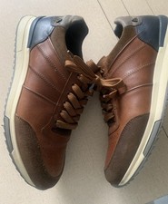 🤎TOP!! BULLBOXER LEDER SNEAKER, SCHNÜRSCHUHE 43 HANDMADE IN PORTUGAL BRAUN🤎