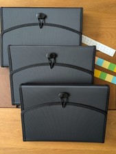 3 Stück Fächermappe A4 - Dokumentenmappe A4 - Ordnungsmappe A4 - Fächertasche A4