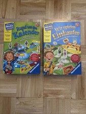 2 Ravensburger Spiele: Rund um den Kalender/ Wir spielen Einkaufen 4-7 Jahre Top