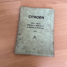 Werkstatthandbuch / Technisches Datenbuch Citroen DS, Break 20/21 D Super 1970