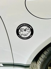 Fliegendes Schwein mit Kopfhörer Porsche Aufkleber Set
