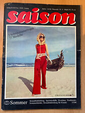 SAISON 1971 Heft 1 Sommer - DDR Modezeitschrift inkl. Schnittmuster Mode