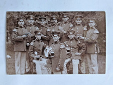 Alte Postkarte, Soldatengruppe