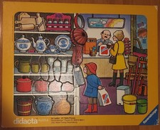 Ravensburger didacta Rahmen-Puzzle 47 Teile: Im Laden #623 5 464 X ©1974