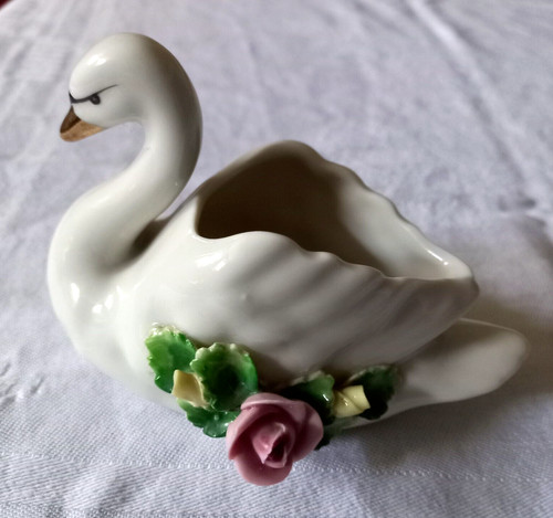 Porzellan figur schwan - porzellan,