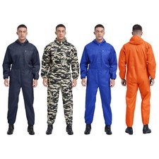 Herren Kapuze Mehrfach Coverall Flamme Overall Arbeitnehmer Arbeitskleidung