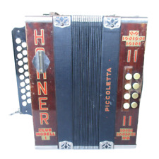 HOHNER Piccoletta Akkordeon 30er Jahre Club Modell 1 mit Anleitung Musiknoten