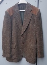 herrenjacket 54 Mario d'Agnolo Don Tweed Braun