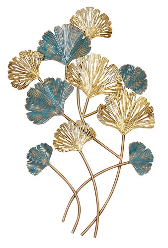 Wandbild 48x76cm gold blau - gold,