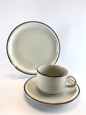 (A1) Thomas Family Mocca Kaffee Tee Gedeck Tasse Unterteller Kuchenteller braun