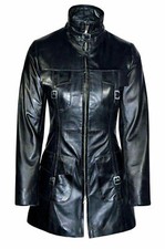 Damen Lammfell Ledermantel