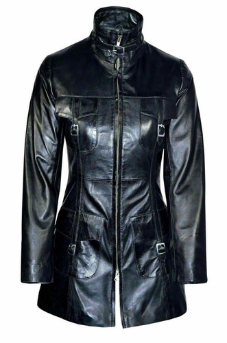Damen lammfell ledermantel - lammfell,