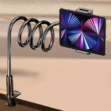 Tablet Halterung Desktop Tisch Bett Ständer 360° Schwanenhals Ipad Handy Halter
