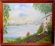 Gardasee Ölgemälde Italien