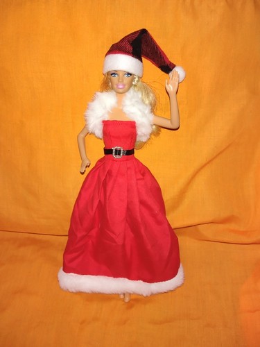 Barbie kleid santa claus - +,