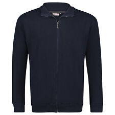 Sweatjacke Herren Reißverschluss ADAMO Sweat Sweatshirt Jacke Übergröße 2XL-14XL
