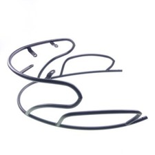 Sturzbügel Rahmen Schutz hinten Schwarz für Piaggio Zip 2000 SP