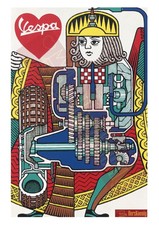 Poster Vespa King Cut Engine
