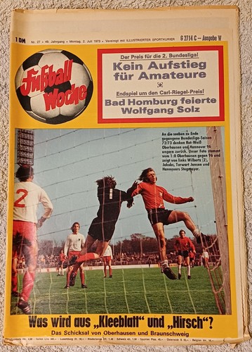 Fußball woche 1973 - fußball, 02.07.1973