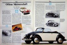 Oldtimer Markt 10/1990 Modellreport VW Käfer Cabrio - ein interessanter Bericht