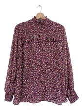 FLOWERS FOR FRIENDS Langarm-Bluse Damen Bluse Gr. DE 38 pink Casual-Look