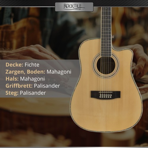 Rocktile saitige - rocktile, 12-saitige