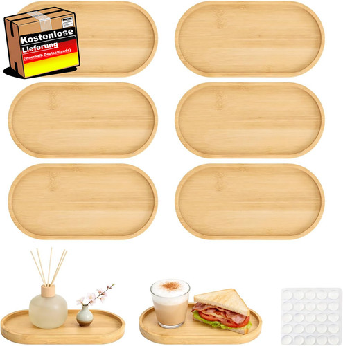 Bambus tablett oval - bambus-tablett, für