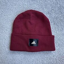 ADIDAS Retro Herren 90er Mütze Beanie Wintermütze Strickmütze Logo 17218 Rot