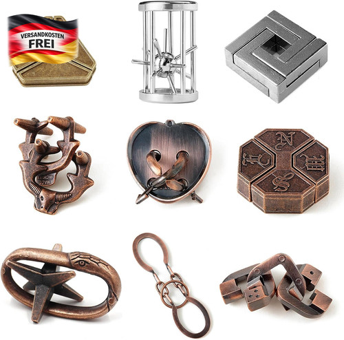 Metall knobelspiele set - knobelspiele,