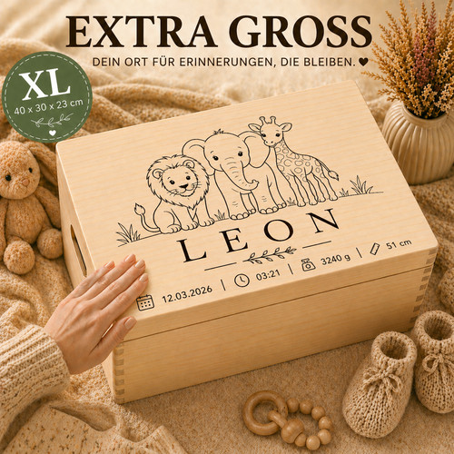 Erinnerungsbox baby safari - baby,